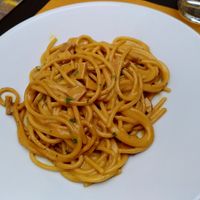 Spaghettoni alla carboveg at Amaranta Bio Bistrot in Rovereto
