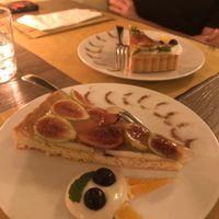 Best vegan pie with figs. at Amaranta Bio Bistrot in Rovereto