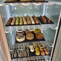 Their cake selection    at Black Sheep Raw • Vegan Lab & Bistrot in Trento
