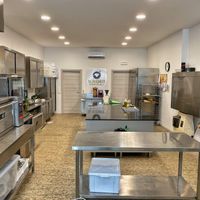 Inside/kitchen area    at Black Sheep Raw • Vegan Lab & Bistrot in Trento