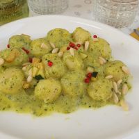 Gnocchi at Black Sheep Raw • Vegan Lab & Bistrot in Trento