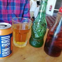 Drinks (rare Item Bru find) at Eat Me in Scarborough