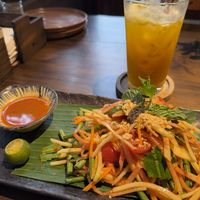 Papaya salad (without the egg)  at Pi Vegetarian Bistro in Ho Chi Minh City