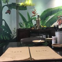 A bit of the interior.  at Pi Vegetarian Bistro in Ho Chi Minh City