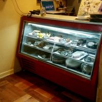 cakes on display  at Viveg in Santiago