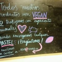 All's  vegan here at Viveg in Santiago