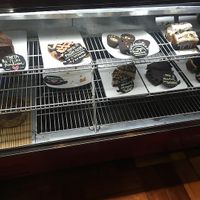 Dessert case at Viveg in Santiago