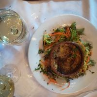 Demi camembert en salade at La Salamandre in Etretat