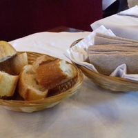 Baguette (gluten) et tartines craquantes (gluten-free) at La Salamandre in Etretat