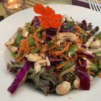 Salad at Wednesday Community Dinner recently  at Origins Cafe in Cooperstown