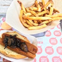 Vegan dog at Yeah Burger - Howell Mill Rd in Atlanta
