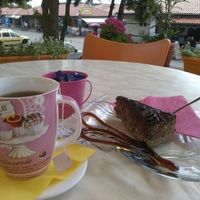 Vegan cake at Ice Cream Saloon Clio in Nessebar