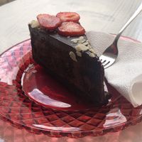Chocolate cake  at Ice Cream Saloon Clio in Nessebar