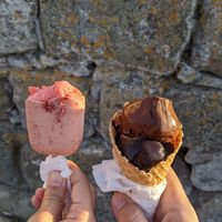 Eskimo & 2 kinds of chocolate at Ice Cream Saloon Clio in Nessebar