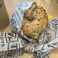 everything bagel is divine   at Pavement Coffeehouse - Fenway in Boston