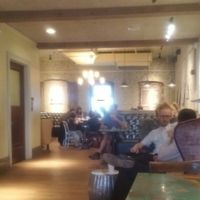 Seating at Pavement Coffeehouse - Berklee in Boston