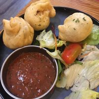 Fried momos  at Himalaya Cafe in Edinburgh