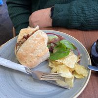 Haggis onion and cheese   at The Flame Tree Cafe in Dundee