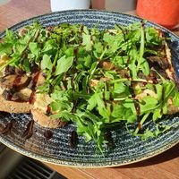 Mushrooms on toast at The Flame Tree Cafe in Dundee