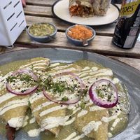 Enchiladas   at Veguisima in Mexico City
