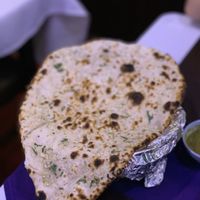 Garlic naan bread  at Noori India in Koh Samui
