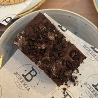 Vegan Oreo brownie  at Bohemia in St Neots