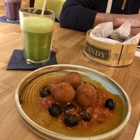 Vegan arancini #Veganuary at Veganic in Krakow