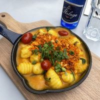 Mac n “cheese” gnocchi (not salted)  at Veganic in Krakow