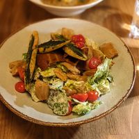 Cezar salad at Veganic in Krakow