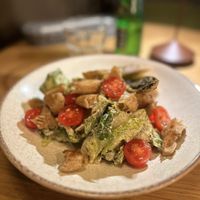 Caesar salad  at Veganic in Krakow