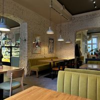 Inside the restaurantt  at Veganic in Krakow