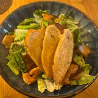 Caesar salad  at Veganic in Krakow