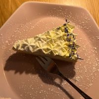 Lemon pie  at Veganic in Krakow