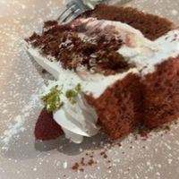 Red velvet cake  at Veganic in Krakow