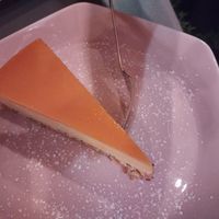 Mango and passion fruit cake at Veganic in Krakow