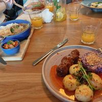 Very tasty Silesian dish at Veganic in Krakow