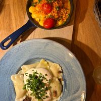 pumpkin gnocchi mac n cheeze, pierogi  at Veganic in Krakow