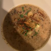 Sour rye soup  at Veganic in Krakow