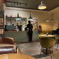 desk  at Veganic in Krakow