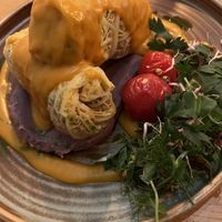 Cabbage rolls  at Veganic in Krakow