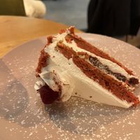 Red velvet cake  at Veganic in Krakow