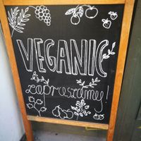 when you see this sign - step in ;-) at Veganic in Krakow