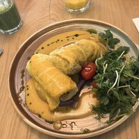 Vegan stuffed cabbage   at Veganic in Krakow
