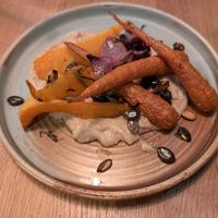 Roasted squash at Veganic in Krakow