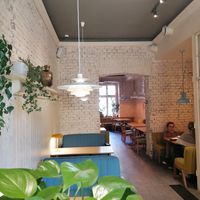 Great eating spaces at Veganic in Krakow