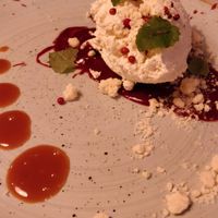 Dessert (not vegan) at Veganic in Krakow