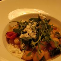 Gnocchi in a cheesy sauce at Veganic in Krakow