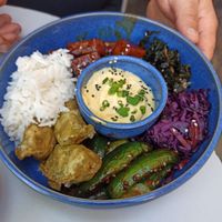 Buddha bowl at Veganic in Krakow