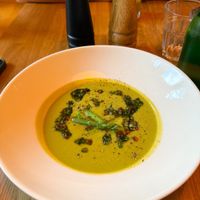 Asparagus soup  at Veganic in Krakow