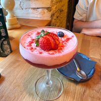 Strawberry & Lime Mousse   at Veganic in Krakow